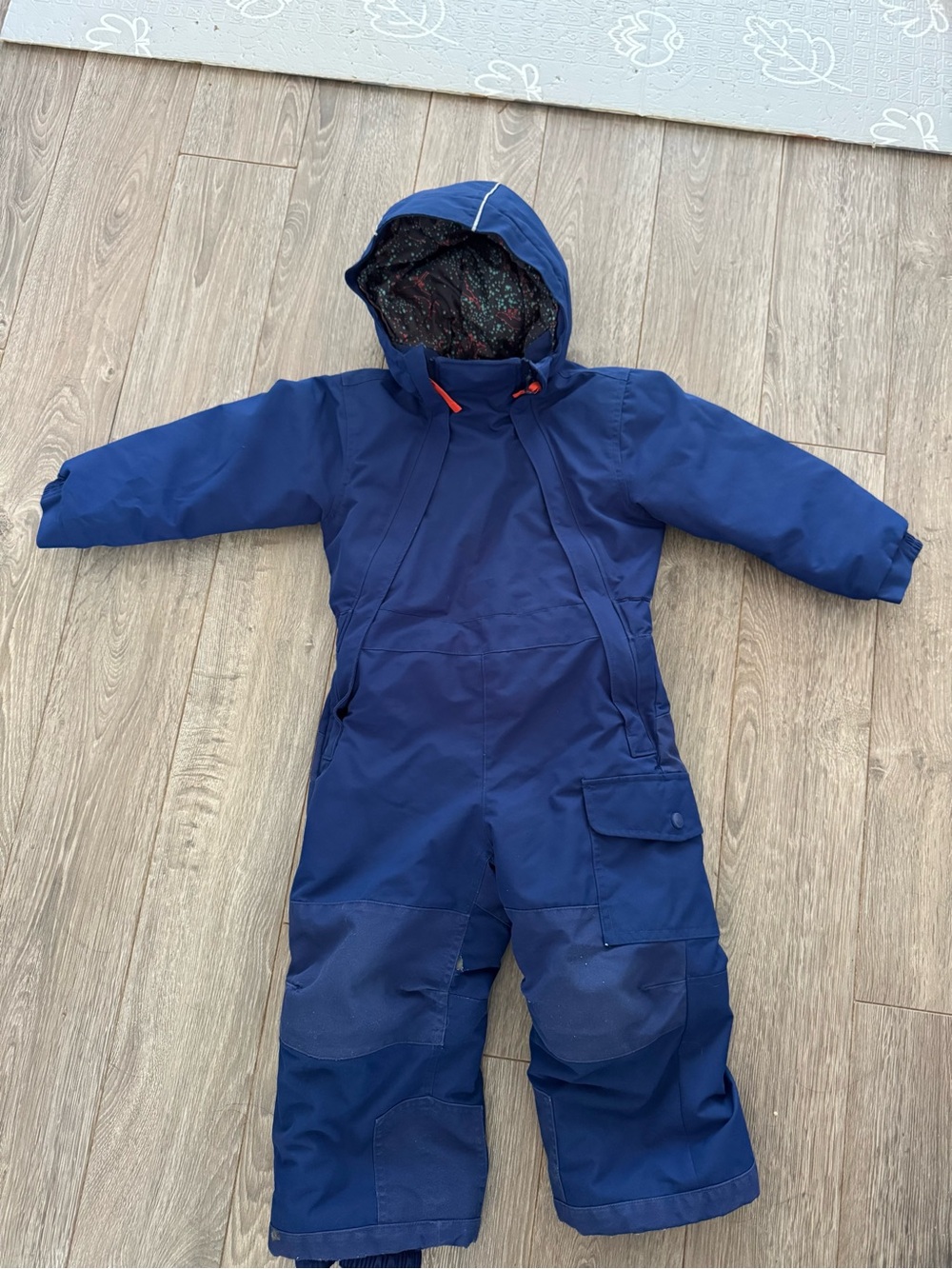 MEC Navy Blue Kids Snow One-Piece with Star Print Lining